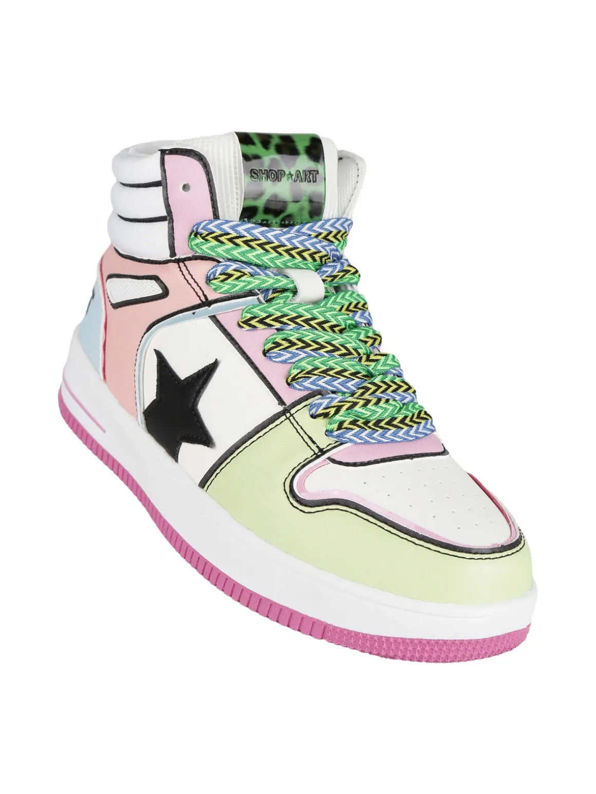 Shop Art BASKET KARLIE Sneakers alte donna multicolor