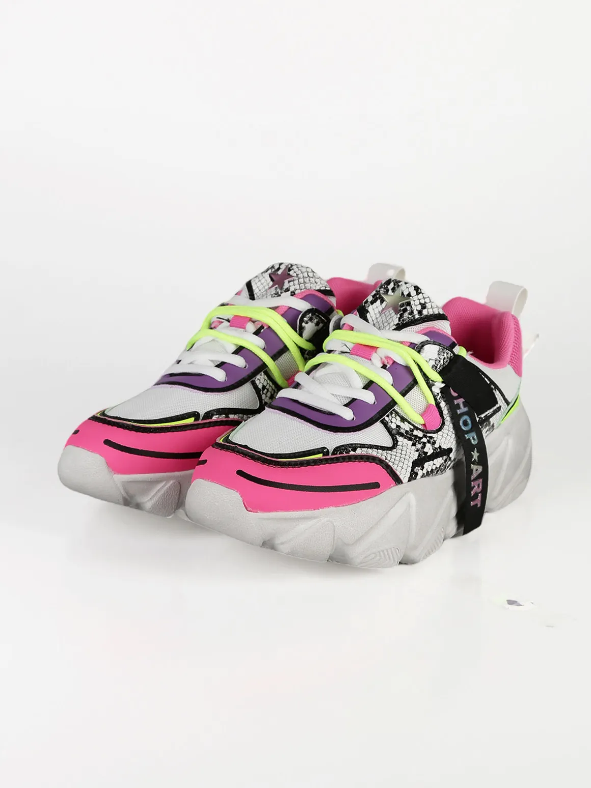 Shop Art CHUNKY AMY Sneakers donna multicolor pitonate
