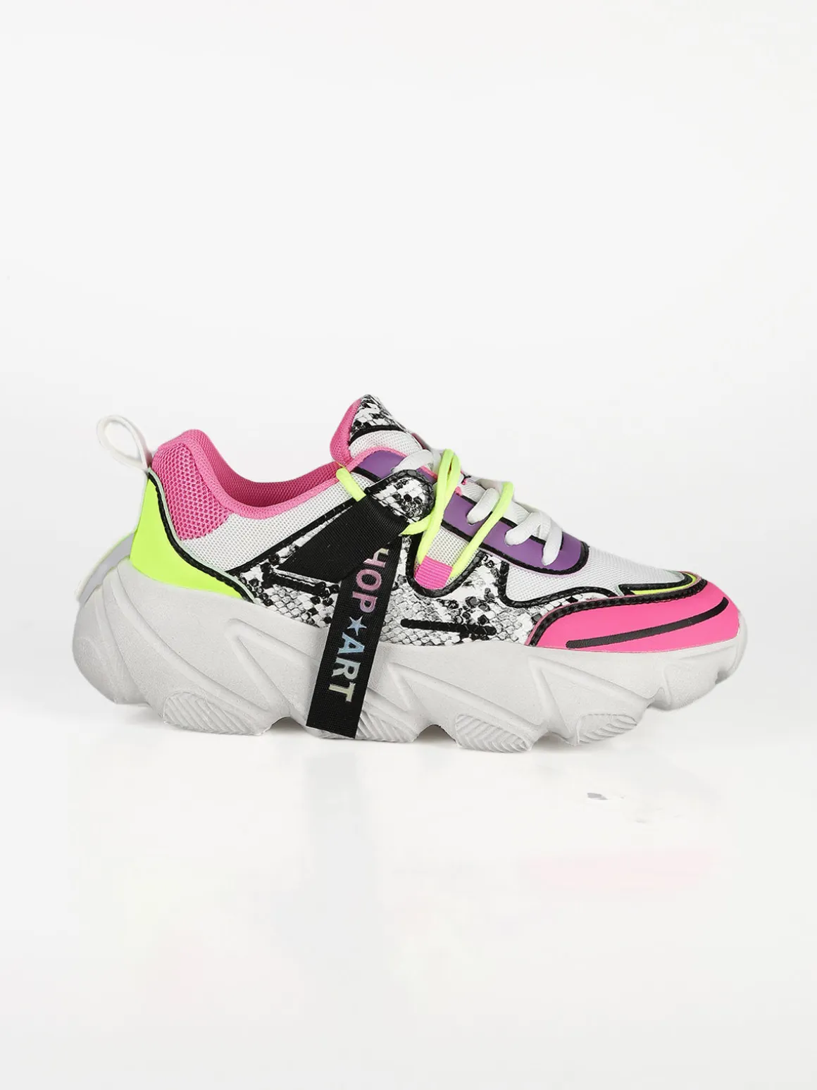 Shop Art CHUNKY AMY Sneakers donna multicolor pitonate