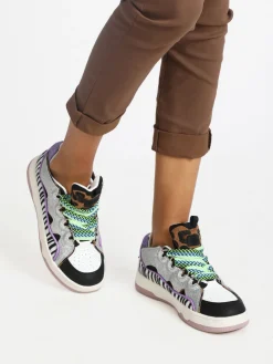 Shop Art CHUNKY WHOOPI Sneakers animalier donna con glitter