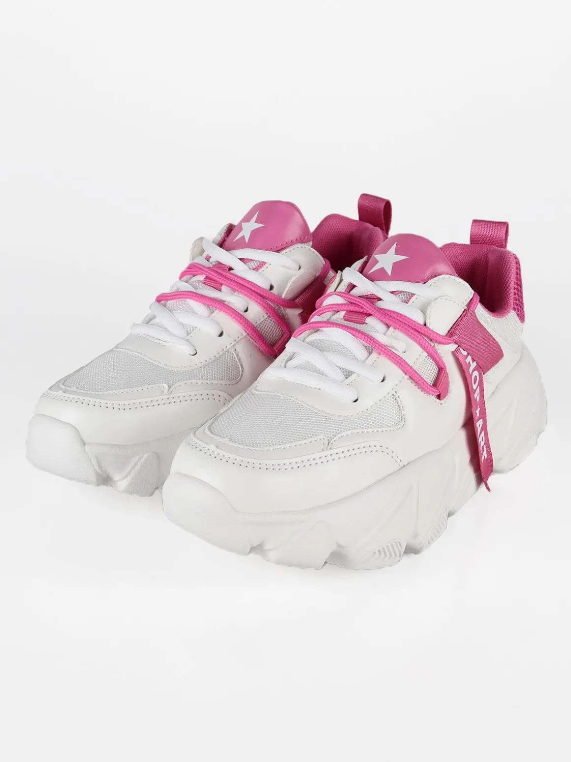 Shop Art Sneakers chunky con inserti a contrasto