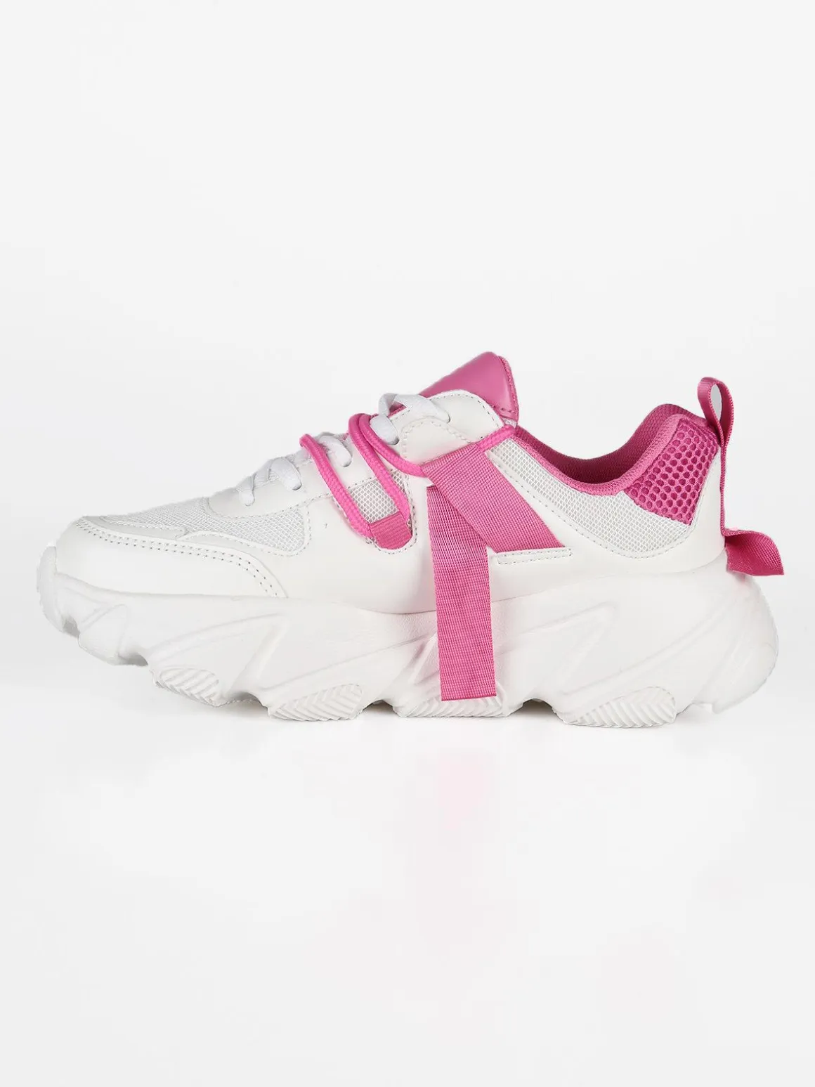 Shop Art Sneakers chunky con inserti a contrasto