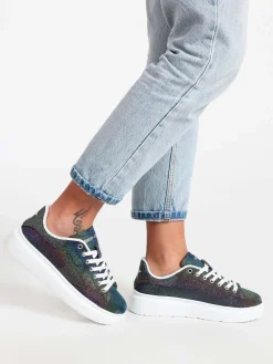Shop Art Sneakers donna glitter multicolor