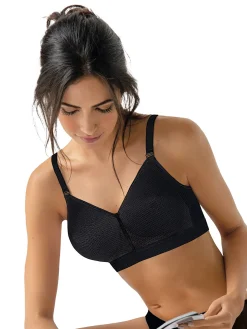 Sielei BEAUTY Reggiseno imbottito senza ferretto con coppe performate COPPA B - nero