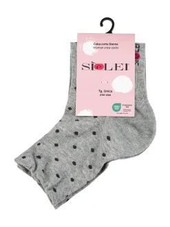 Sielei Calze corte da donna a pois - grigio