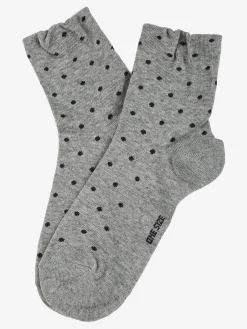Sielei Calze corte da donna a pois - grigio