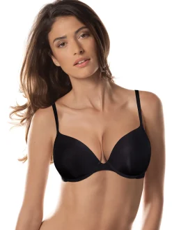 Sielei FANTASTIC Reggiseno push-up con coppe graduate e ferretto COPPA B - nero
