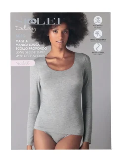 Sielei Maglia donna a maniche lunghe in modal