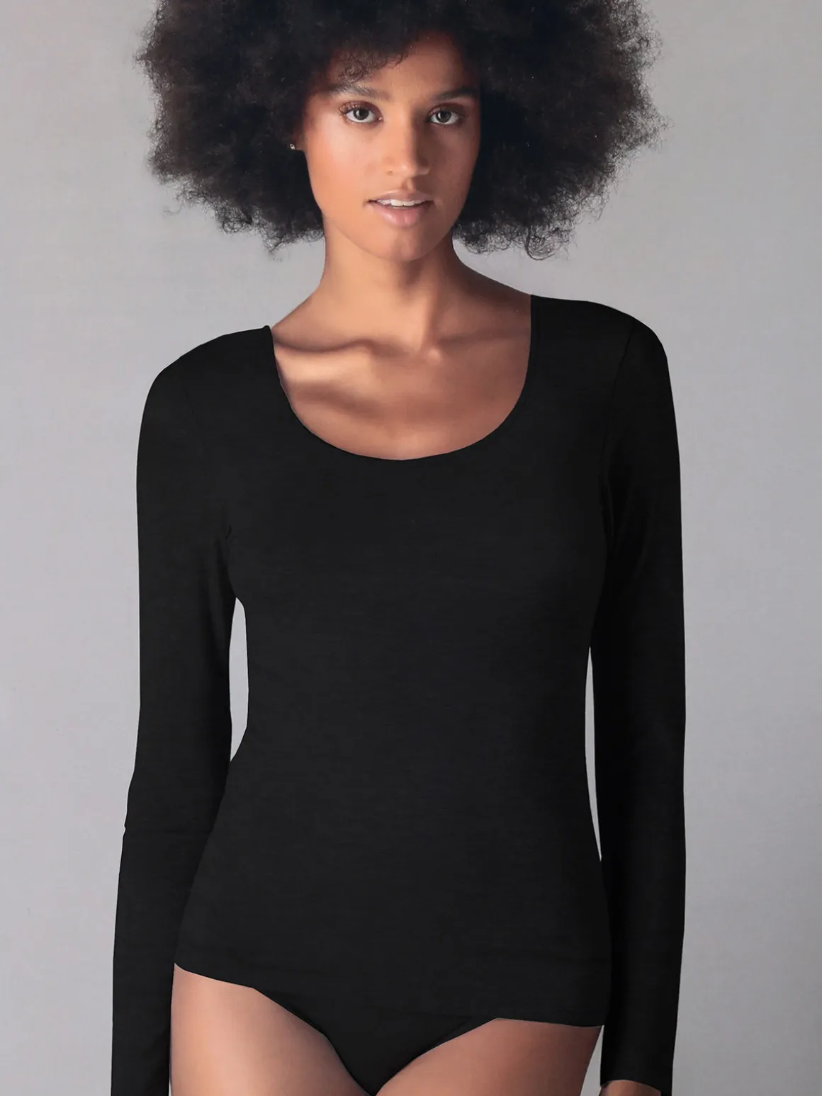 Sielei Maglia donna a maniche lunghe in modal