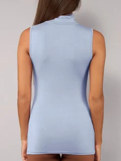 Sielei Maglia donna lupetto smanicata