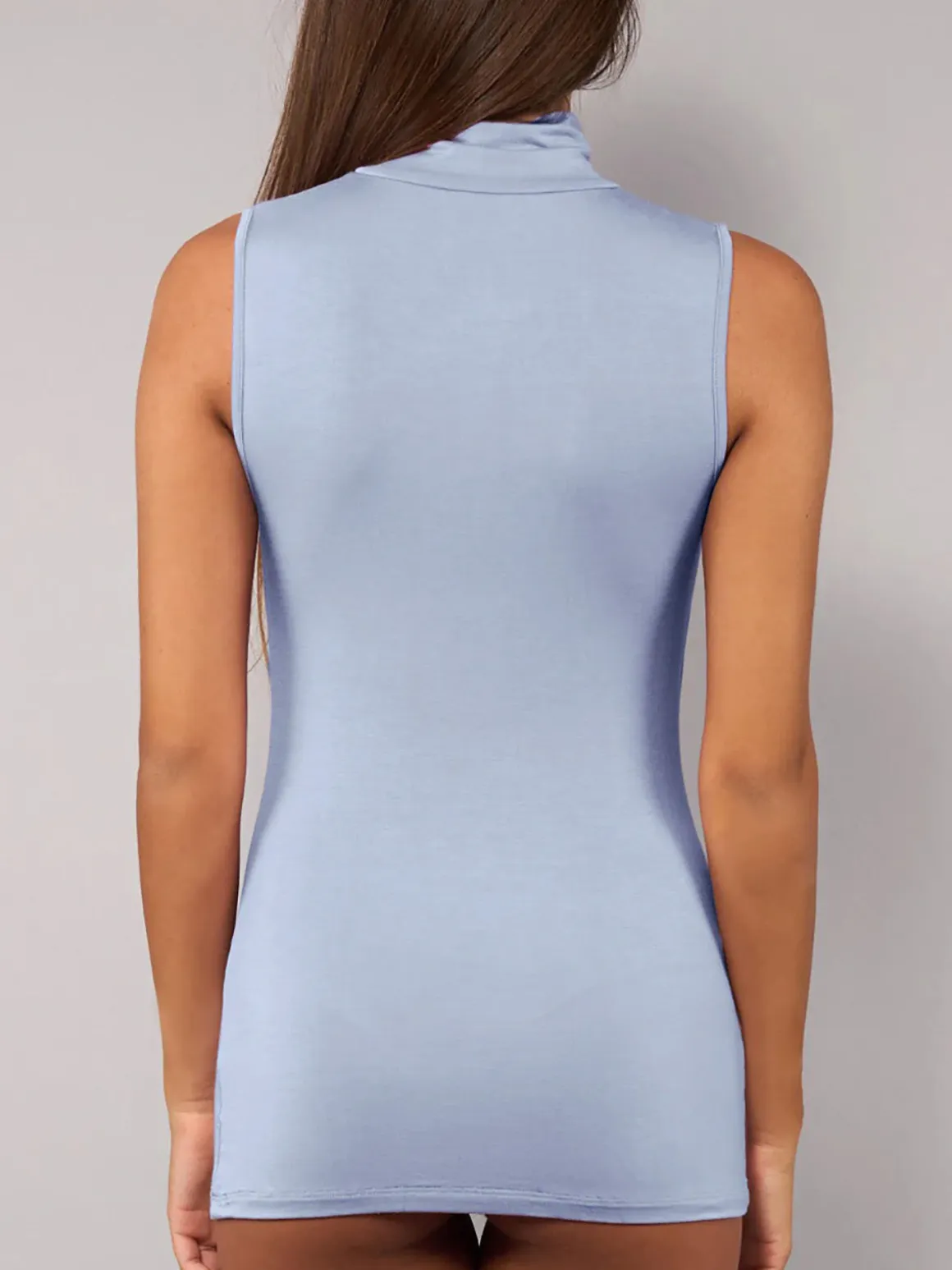 Sielei Maglia donna lupetto smanicata