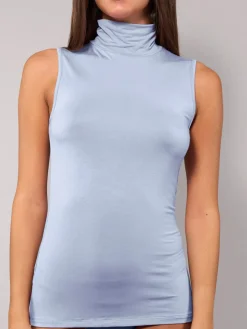 Sielei Maglia donna lupetto smanicata