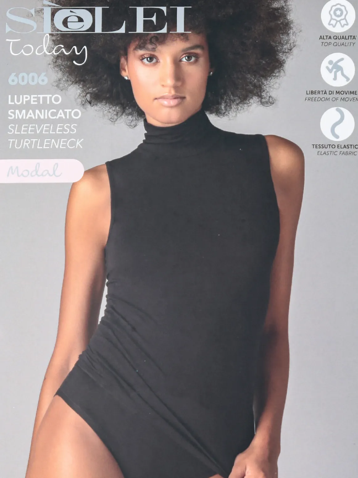 Sielei Maglia donna lupetto smanicata