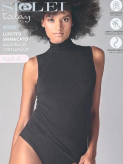 Sielei Maglia donna lupetto smanicata