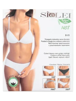 Sielei 1458 Reggiseno a triangolo senza ferretto coppa B