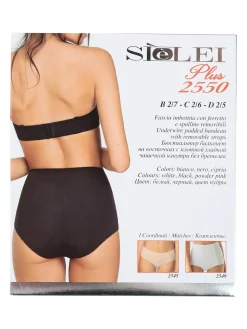 Sielei 2550 Reggiseno imbottito a fascia COPPA B