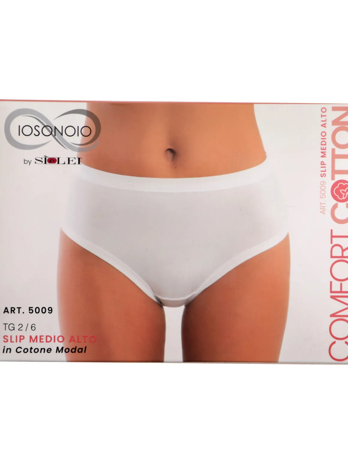 Sielei Slip donna medio alto in cotone