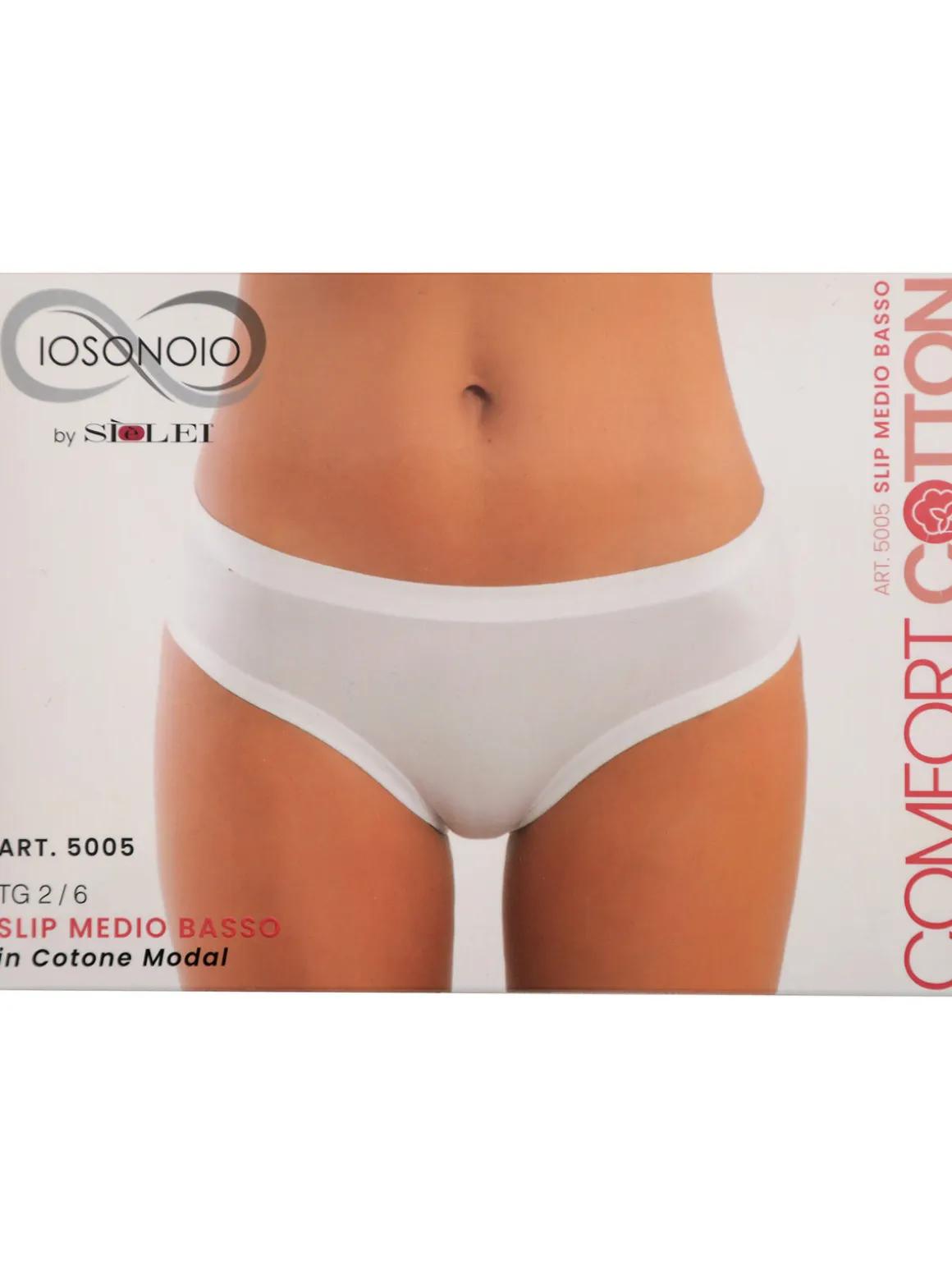 Sielei Slip donna medio basso in cotone