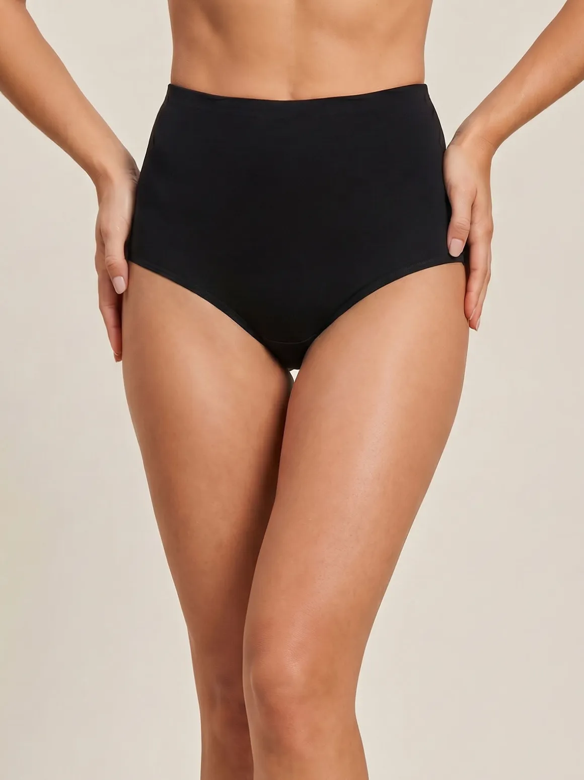 Sielei Slip donna taglio laser a vita alta in cotone e pizzo
