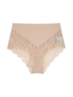 Sielei Slip donna taglio laser a vita alta in cotone e pizzo