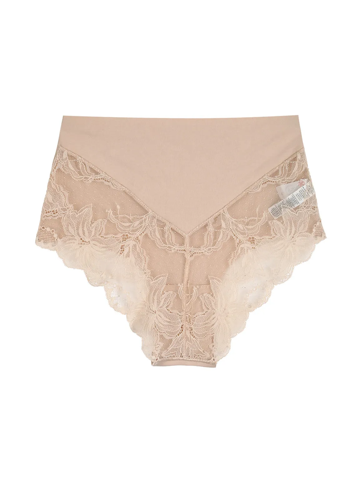 Sielei Slip donna taglio laser a vita alta in cotone e pizzo