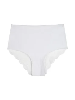 Sielei Slip donna taglio laser a vita alta in cotone e pizzo