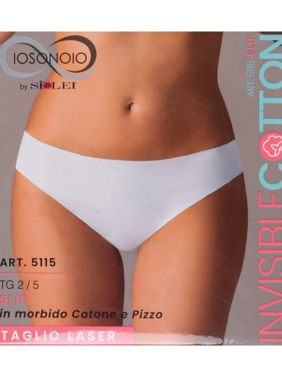Sielei Slip donna taglio laser in cotone e pizzo