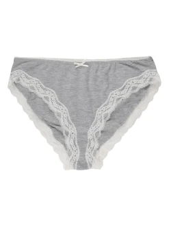 Sielei Slip in cotone con pizzo