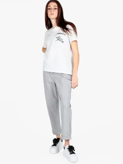 Sisan Pantaloni casual da donna con risvolto