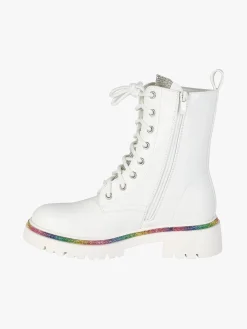 Sissi Miss Anfibi donna stringati con tacco e strass colorati