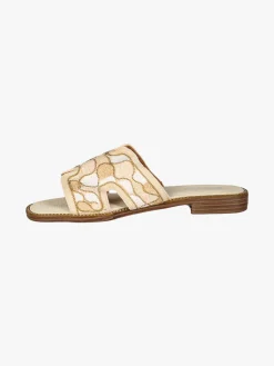 Sissi Miss Ciabatte basse da donna con fascia in tessuto - beige