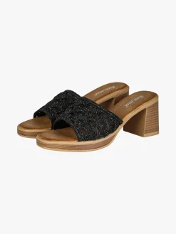 Sissi Miss Ciabatte donna con tacco e plateau - nero