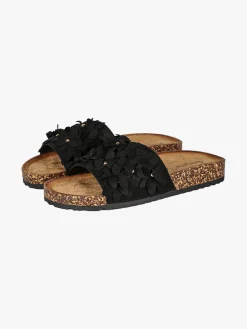 Sissi Miss Ciabatte donna con fiori - nero