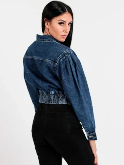 Sixte Giacca denim corta oversize