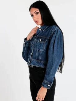 Sixte Giacca denim corta oversize