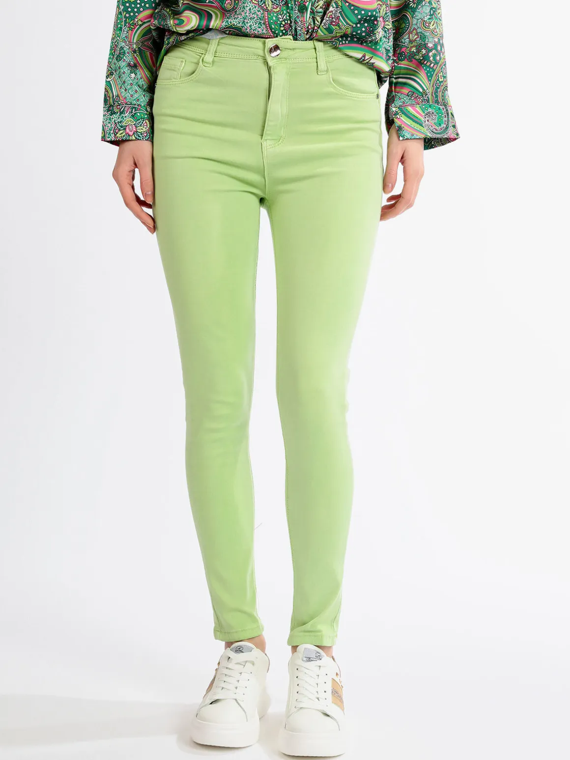 Sixte Pantaloni donna skinny in cotone