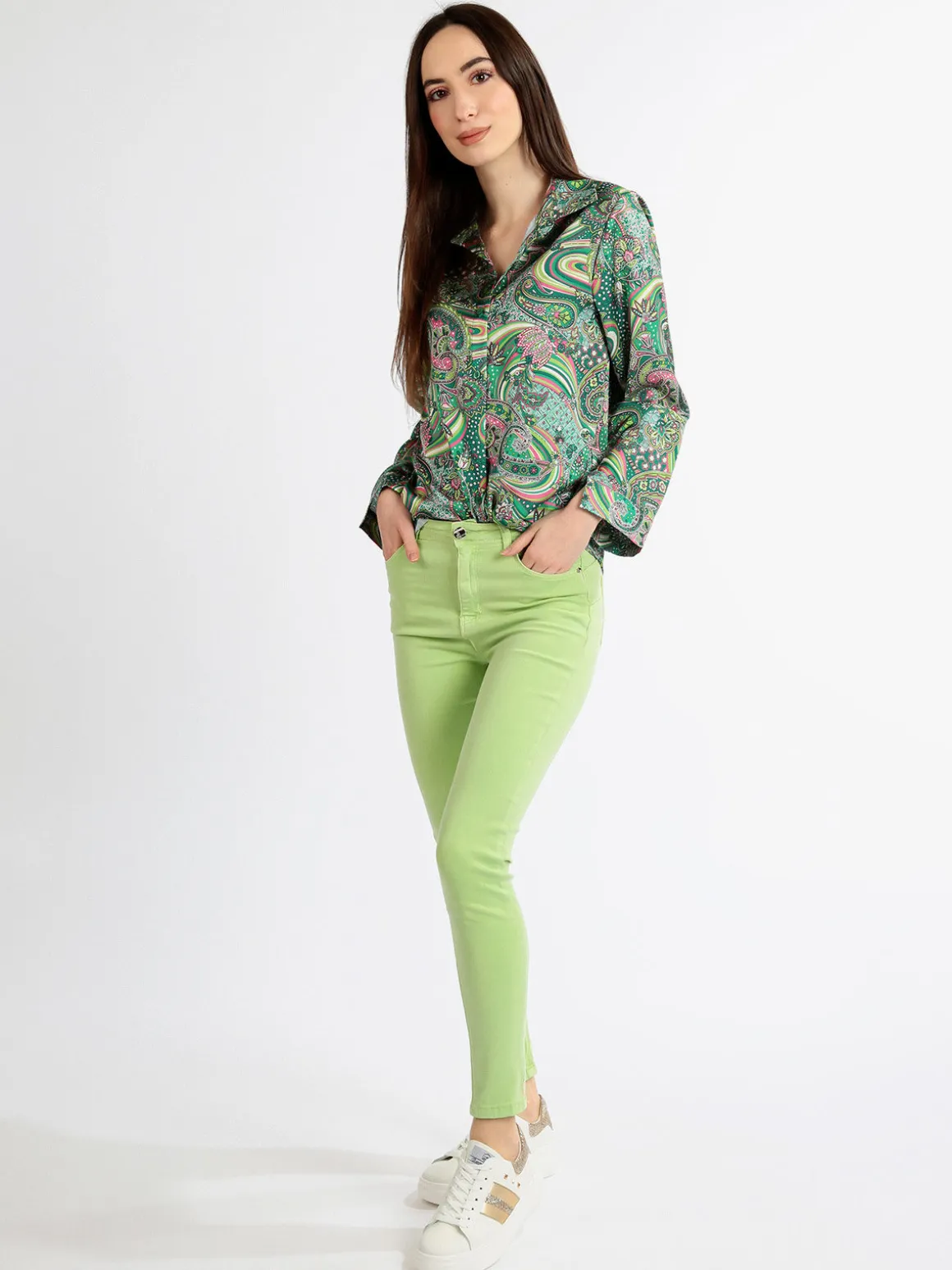 Sixte Pantaloni donna skinny in cotone