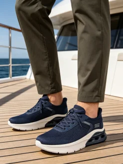 Skechers BOBS ARC WAVES 2.0 Sneakers da uomo glide-step - blu scuro