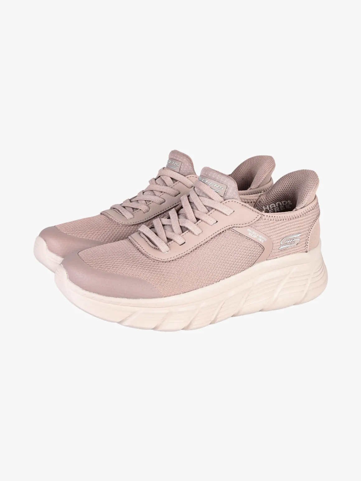 Skechers BOBS B-FLEX LINEAR FORCE Sneakers sportiva donna - taupe