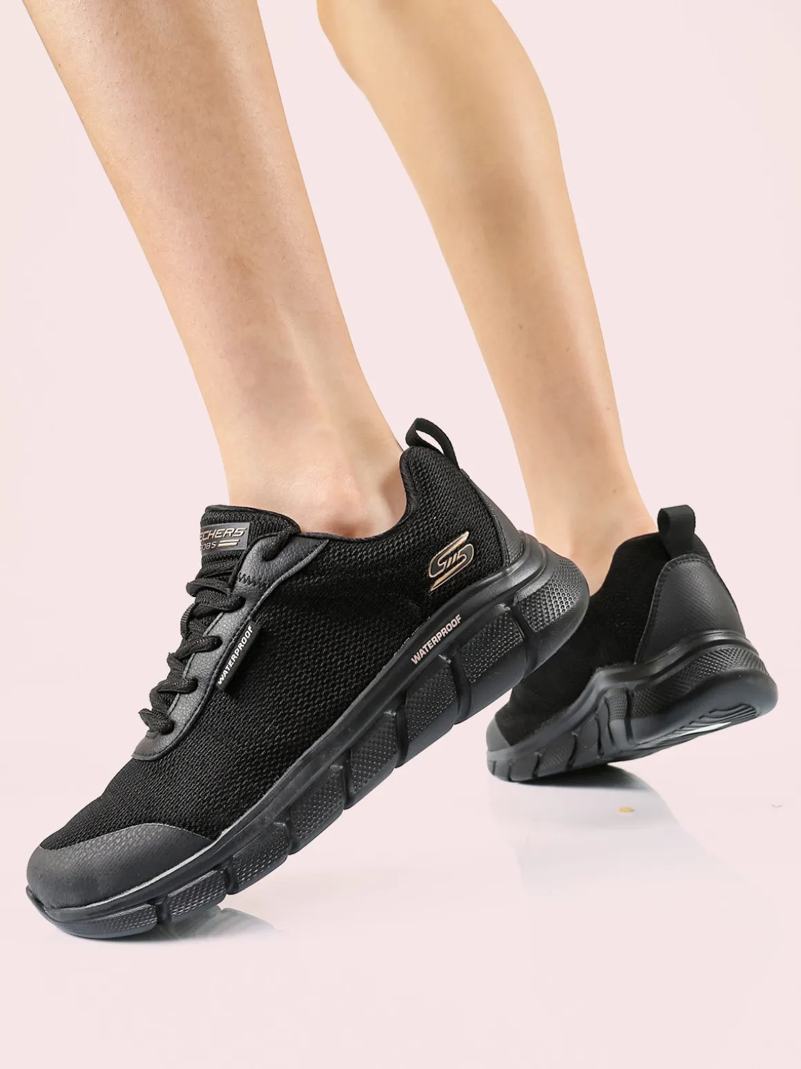 Skechers BOBS B FLEX PROOF Sneakers donna sportive - nero