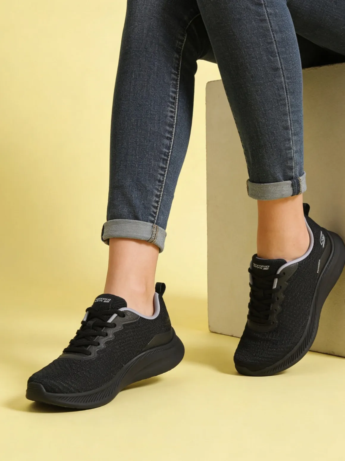 Skechers BOBS MODA FLEX Sneakers sportive da donna - nero
