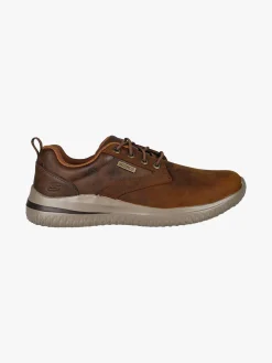 Skechers Delson 3.0 Glavine Sneakers uomo waterproof in pelle - marrone