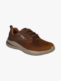 Skechers Delson 3.0 Glavine Sneakers uomo waterproof in pelle - marrone
