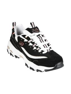 Skechers D'LITES-DEVOTED FAN Sneakers donna in pelle