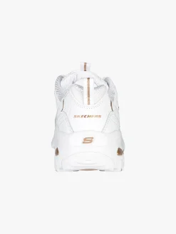 Skechers D'LITES FRESH START Sneakers in pelle da donna - bianco