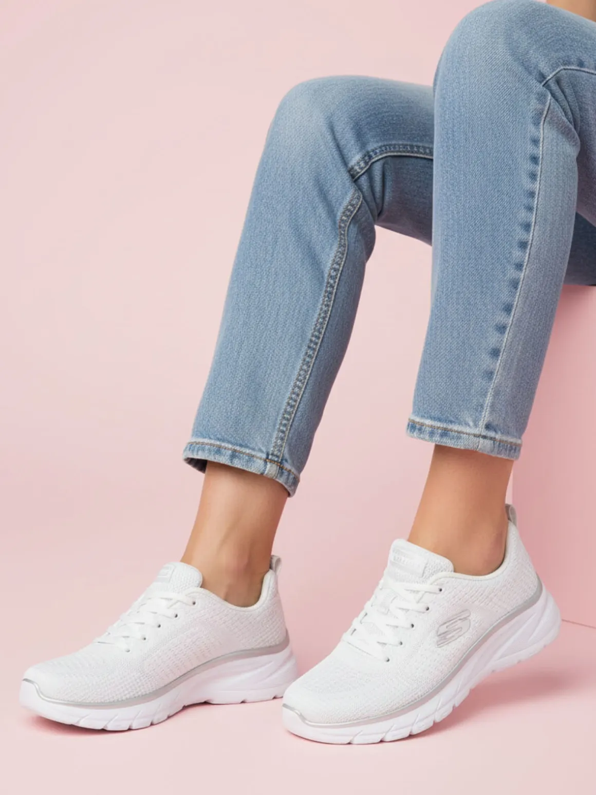 Skechers FASHION FIT 2.0 Moonlight glow Sneakers sportive da donna - taupe