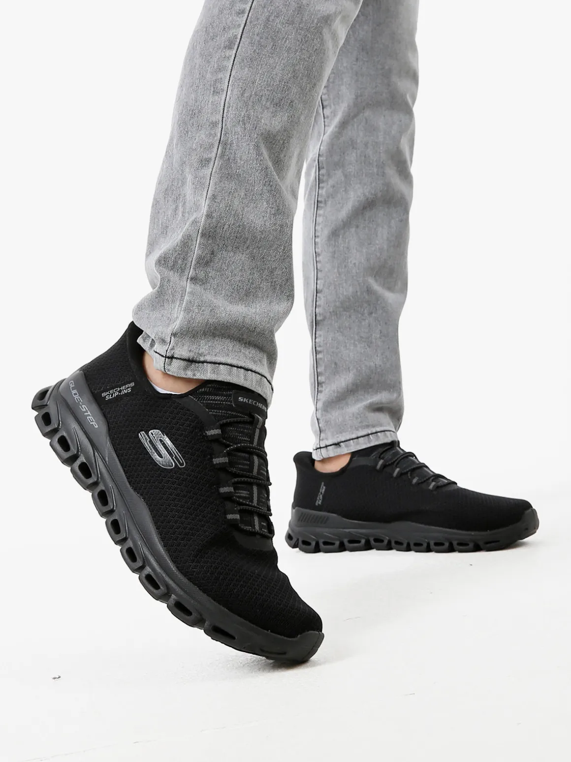 Skechers GLIDE-STEP NOXUS Sneakers da uomo slip-ins - nero