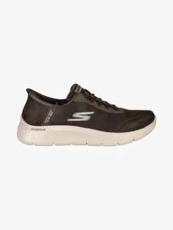 Skechers GO WALK FLEX SMOOTH Sneakers in pelle da uomo - marrone