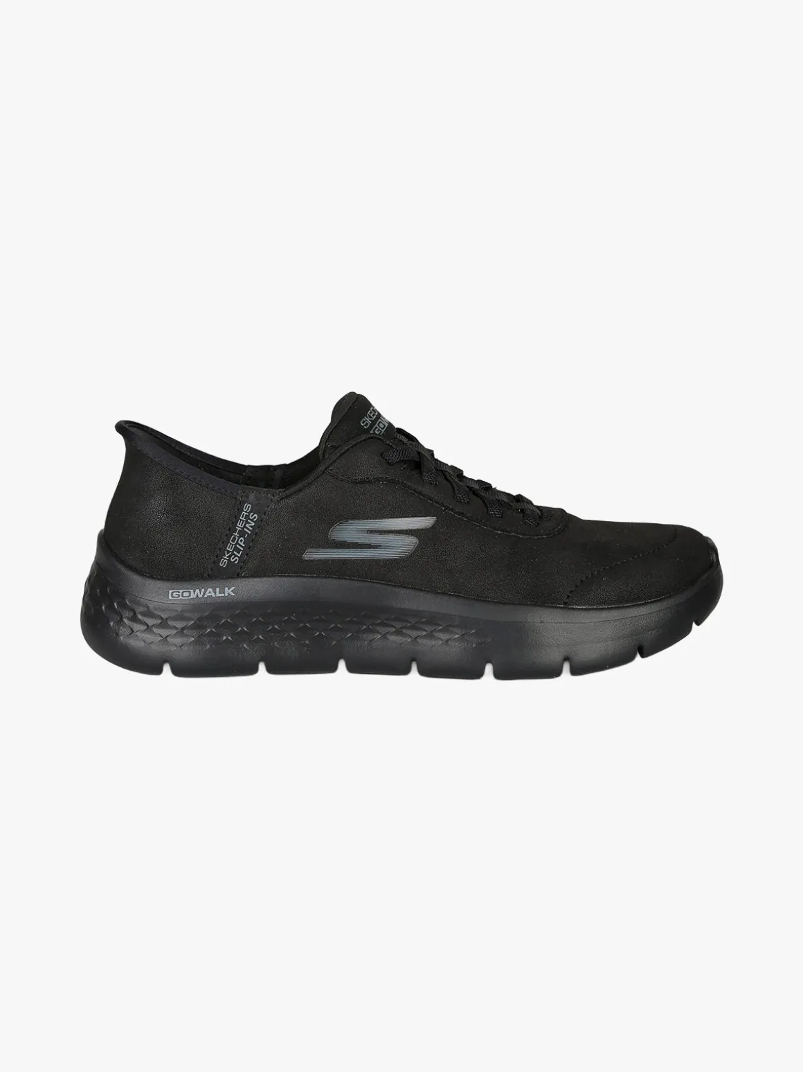 Skechers GO WALK FLEX Sneakers donna in pelle scamosciata - nero