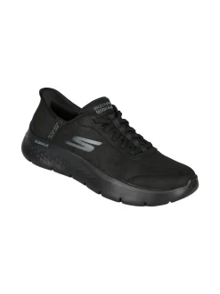 Skechers GO WALK FLEX Sneakers donna in pelle scamosciata - nero